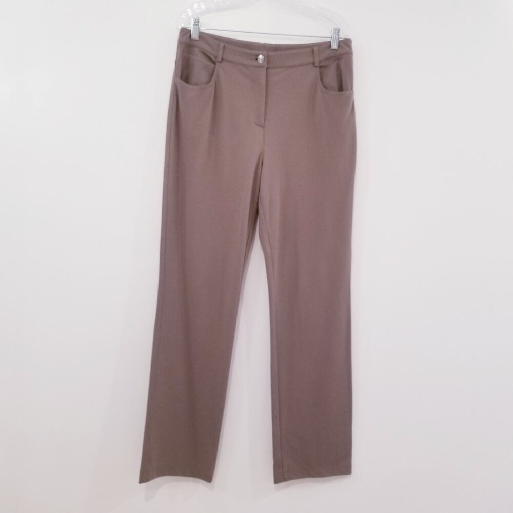St. John High Rise Straight Leg Pants Modern Casual Office Workwear